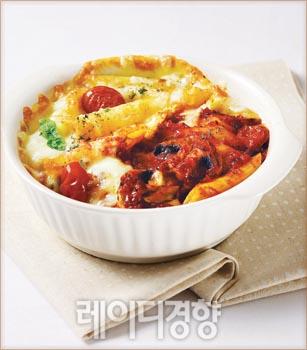 버섯 토마토 펜네그라탱