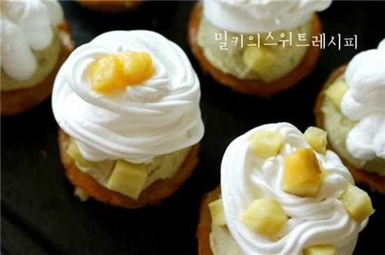 가을에 더맛있는 고구마 몽블랑 케이크