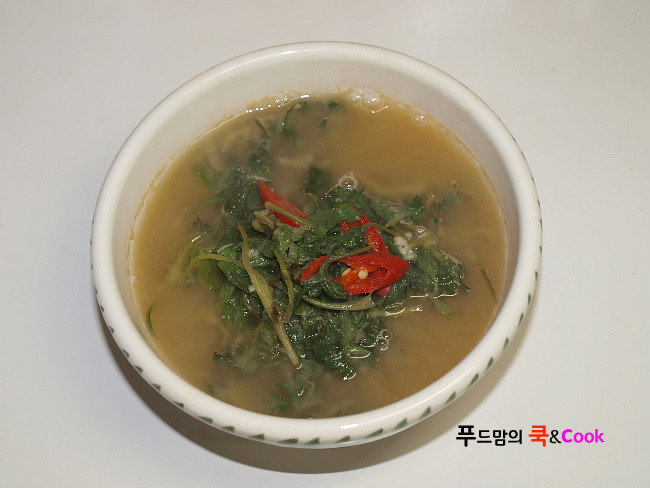 쉽고 맛있게 쑥국끓이는법/쑥국
