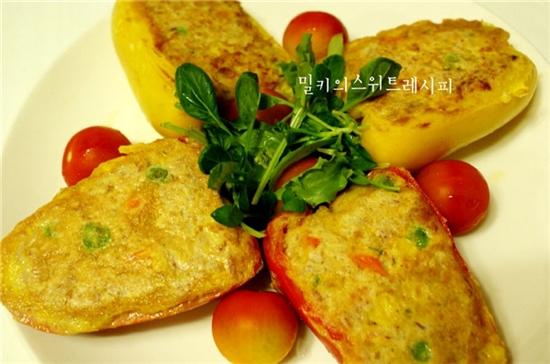 술안주 최고 파프리카 참치전