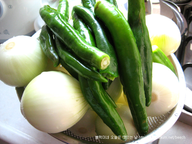 양파 고추 장아찌