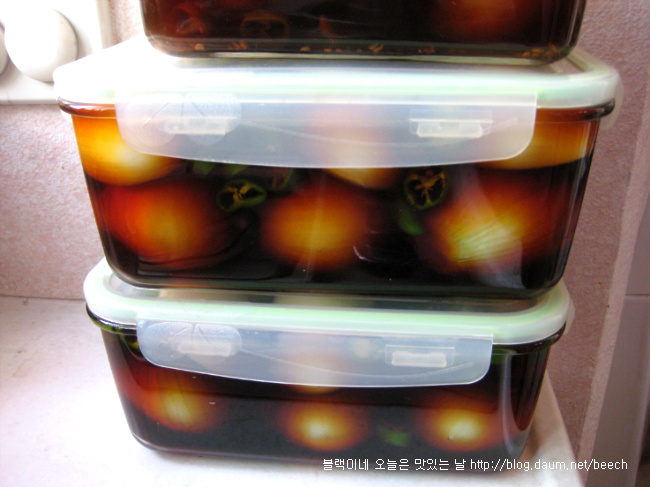 양파 고추 장아찌
